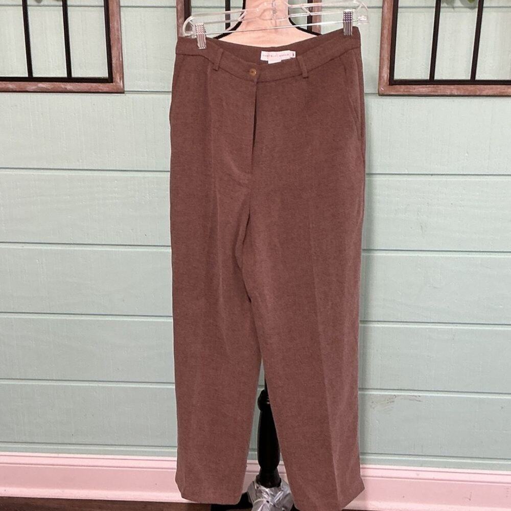 Vintage Garfield & Marks Brown Dress Pants Made in USA Women Size 6